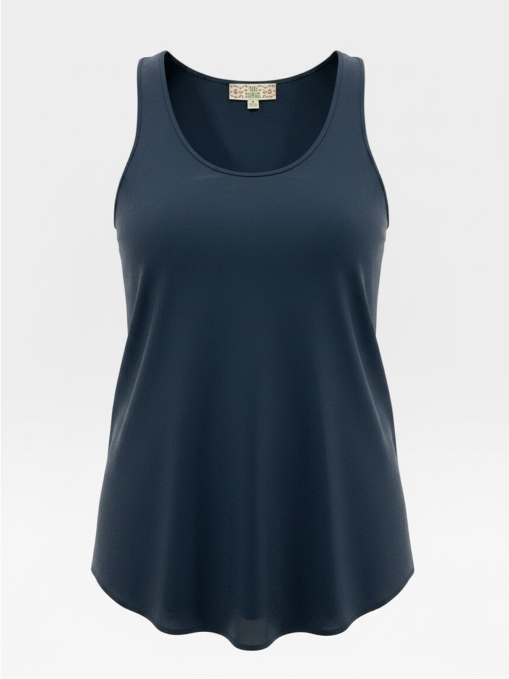 Pink Republic Navy Scoop Neck Tank Top - Relaxed Fit